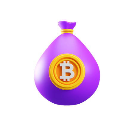 Sac bitcoin unique  3D Icon