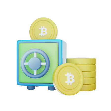 Bitcoin Safe  3D Icon