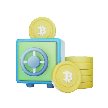 Bitcoin Safe  3D Icon