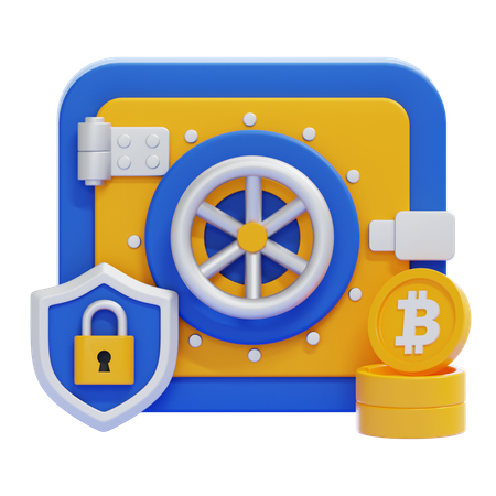 Bitcoin Safe  3D Icon