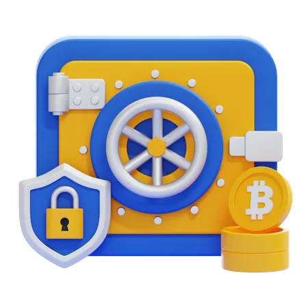 Bitcoin Safe  3D Icon