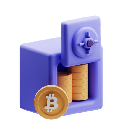 Bitcoin Safe 3D Illustration