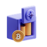 crypto banking 3d illustration