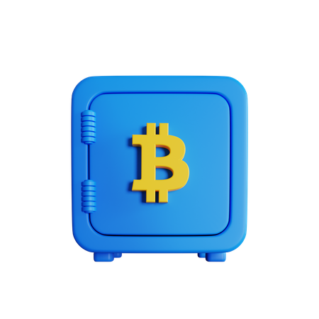 Bitcoin Safe Box  3D Icon