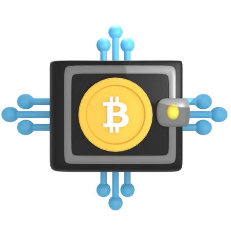Bitcoin Safe Box  3D Icon