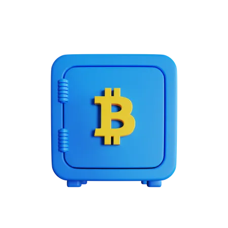 Bitcoin Safe Box  3D Icon