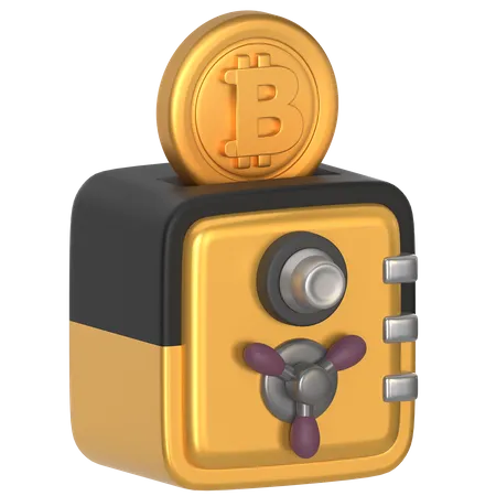 Crypto Safebox 3D Icon