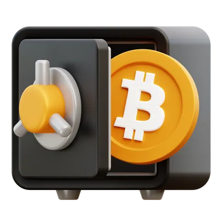 ビットコインセーフティボックス  3D Icon