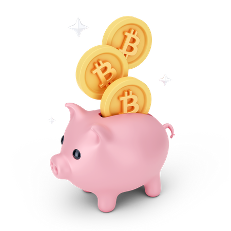 Bitcoin Savings  3D Icon