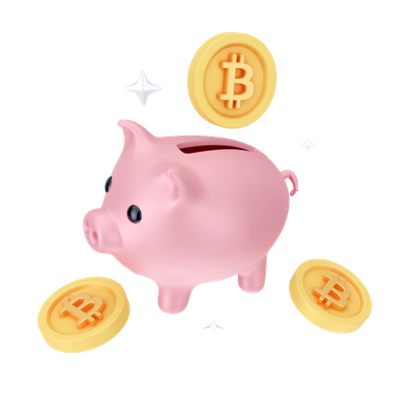 Bitcoin Savings  3D Icon