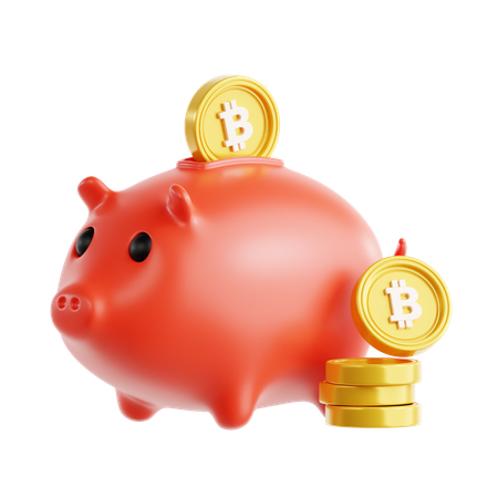 Bitcoin Savings  3D Icon