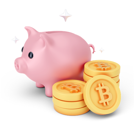 Bitcoin Savings 3D Icon
