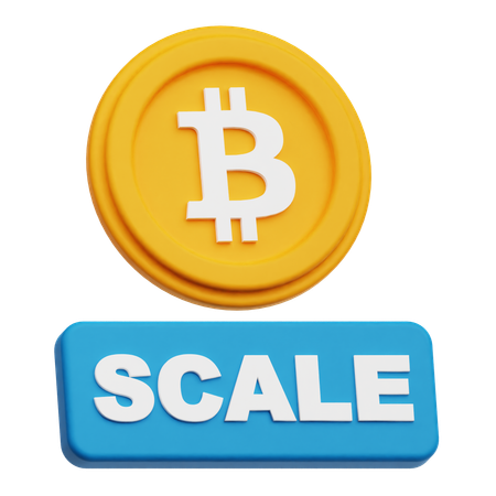 Bitcoin Scale  3D Icon