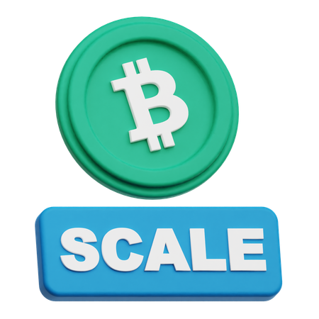 Bitcoin Scale  3D Icon