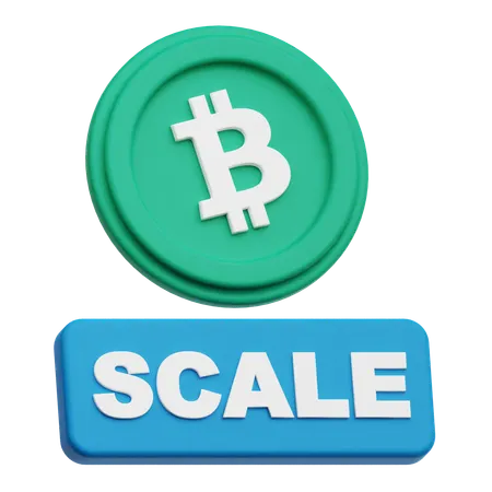 Bitcoin Scale  3D Icon