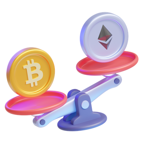 ビットコインスケール  3D Icon
