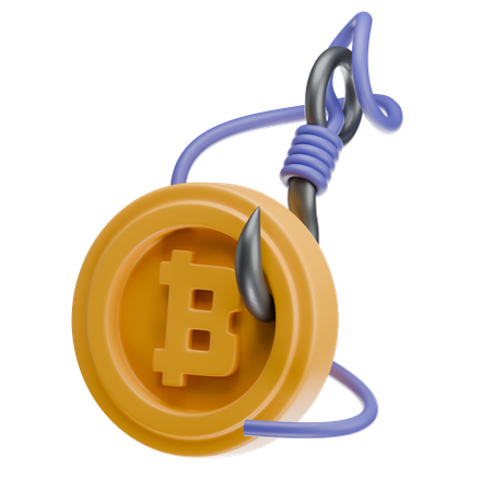 Bitcoin Scam  3D Icon