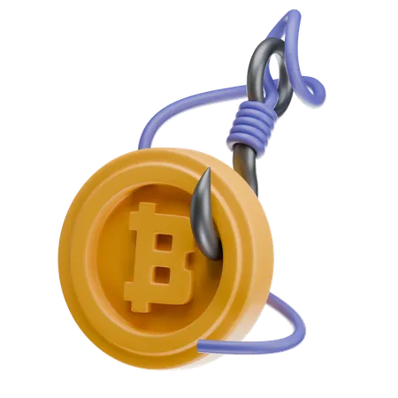 Bitcoin Scam  3D Icon