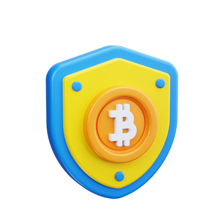 Bitcoin-Schild  3D Icon