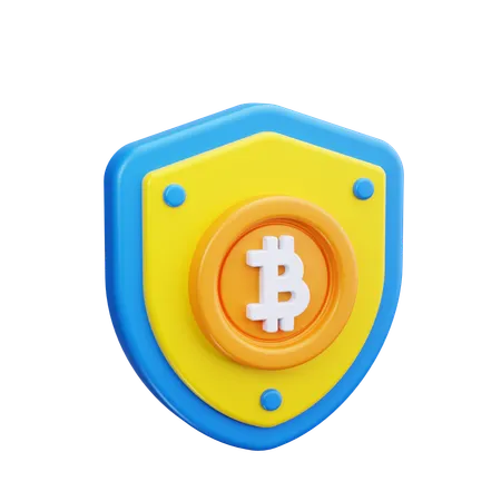 Bitcoin-Schild  3D Icon