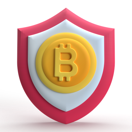 Bitcoin-Schild  3D Icon