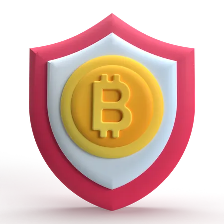 Bitcoin-Schild  3D Icon