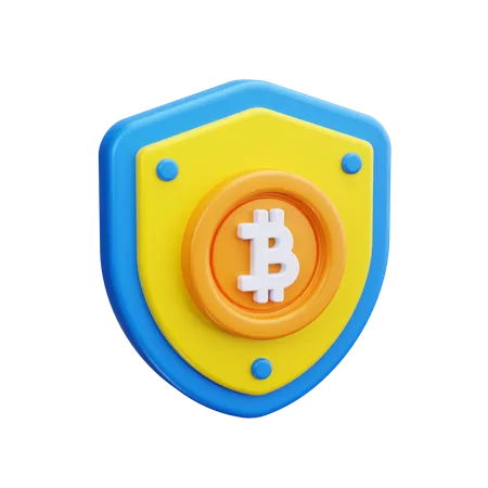 Bitcoin-Schild  3D Icon