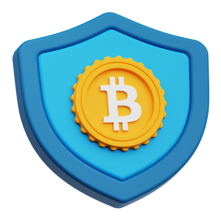 Bitcoin-Schild  3D Icon