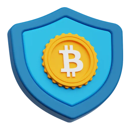 Bitcoin-Schild  3D Icon