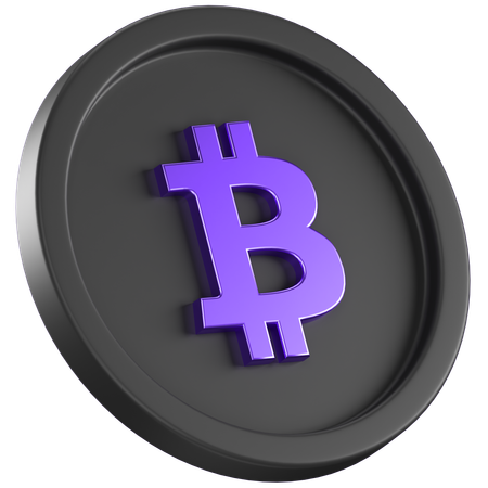 Bitcoin-Schild  3D Icon