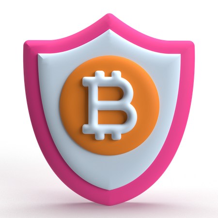 Bitcoin-Schild  3D Icon