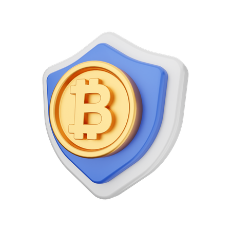 Bitcoin-Schild  3D Icon