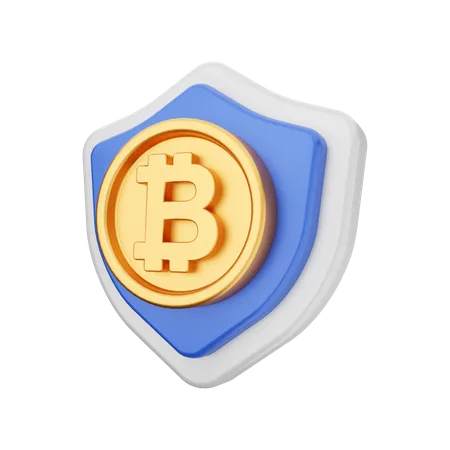 Bitcoin-Schild  3D Icon