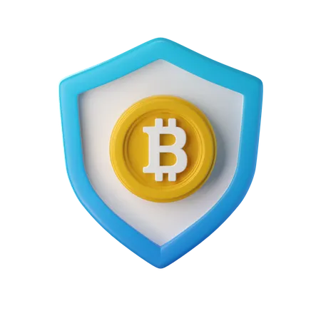 Bitcoin-Schild  3D Icon