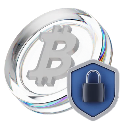 Sécurité Bitcoin  3D Icon