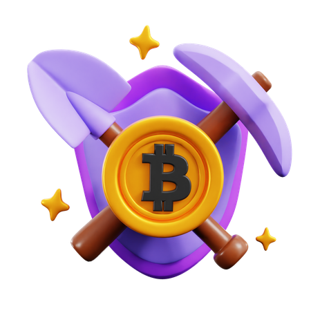 Sécurité Bitcoin  3D Icon