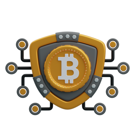 Sécurité Bitcoin  3D Icon