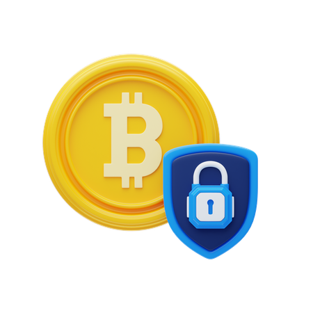 Sécurité Bitcoin  3D Icon