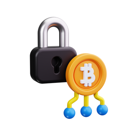 Sécurité Bitcoin  3D Icon