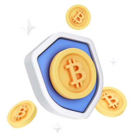 Sécurité Bitcoin  3D Icon