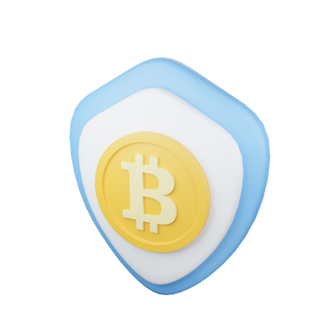 Sécurité Bitcoin  3D Icon