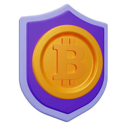 Bitcoin Security  3D Icon