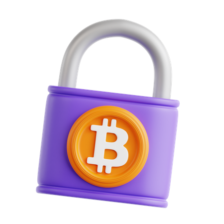 Bitcoin Security  3D Icon