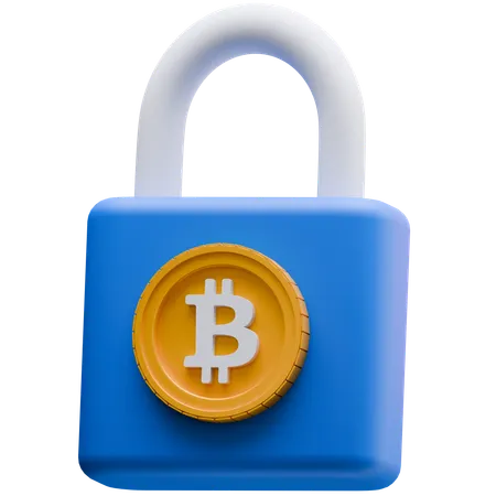 Bitcoin Security  3D Icon