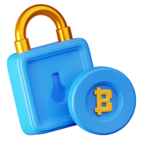 Bitcoin Security  3D Icon
