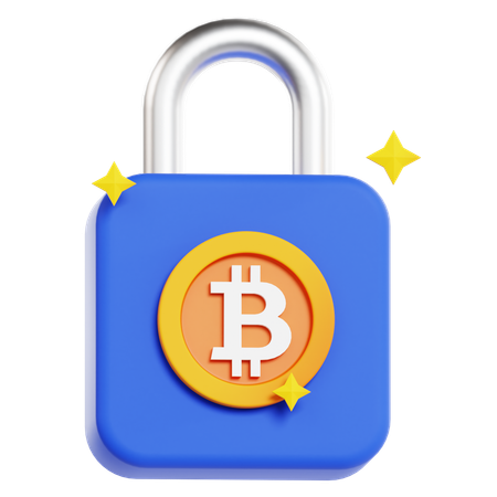 Bitcoin Security  3D Icon