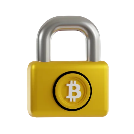 Bitcoin Security  3D Icon