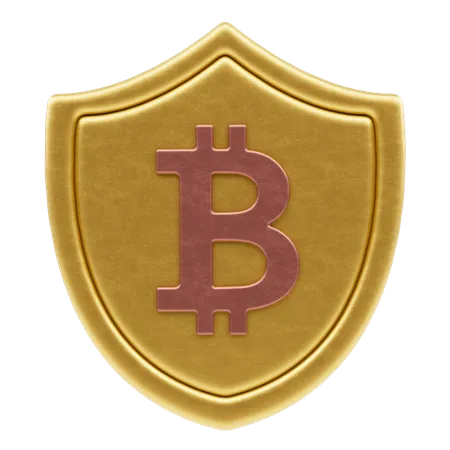 Bitcoin Security  3D Icon