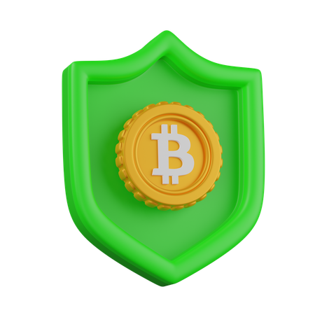 Bitcoin Security  3D Icon