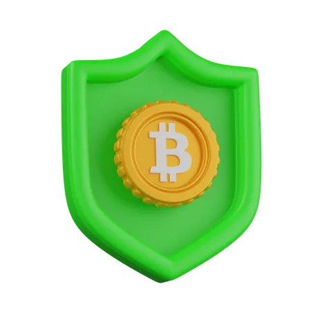 Bitcoin Security  3D Icon